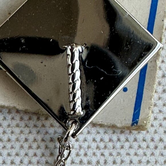 Vintage Sterling Silver Graduation Cap Charm Pendant with Dangling Tassel NWT - Picture 2 of 7